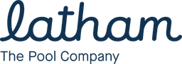 Latham The Pool Company logo in blue, representing quality swimming pool services.